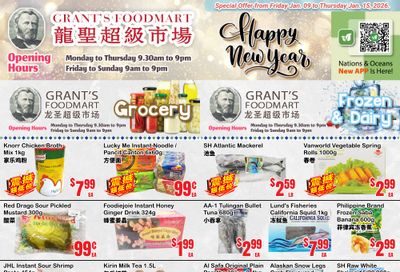 Grant's Food Mart Flyer January 9 to 15