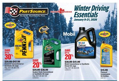 PartSource Flyer January 9 to 21
