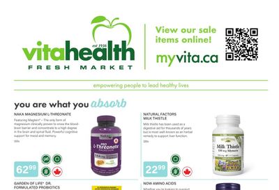 Vita Health Fresh Market Flyer January 8 to 28