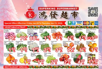 Superking Supermarket (North York) Flyer January 9 to 15