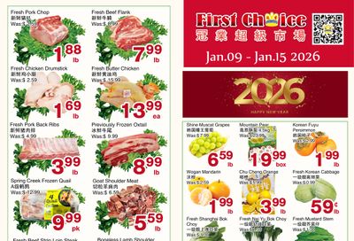 First Choice Supermarket Flyer January 9 to 15