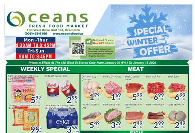 Oceans Fresh Food Market (Brampton) Flyer January 9 to 15