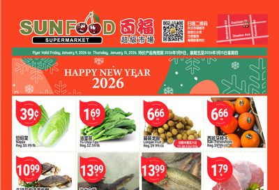 Sunfood Supermarket Flyer January 9 to 15