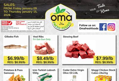 Oma Fresh Foods Flyer January 9 to 15