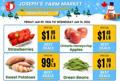 Joseph's Farm Market Flyer January 9 to 14