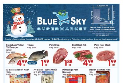Blue Sky Supermarket (Pickering) Flyer January 9 to 15