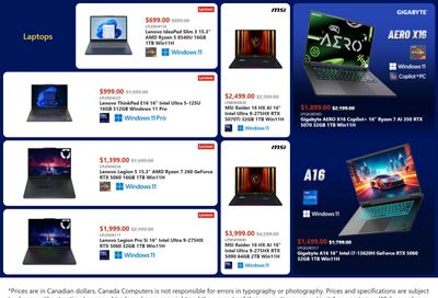 Canada Computers Flyer January 9 to 15