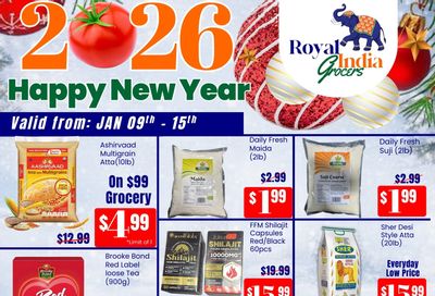 Royal India Grocers Flyer January 9 to 15