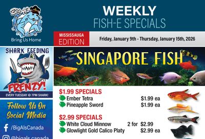 Big Al's (Mississauga) Weekly Specials January 9 to 15