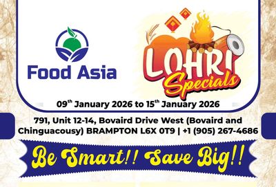 FoodAsia Flyer January 9 to 15