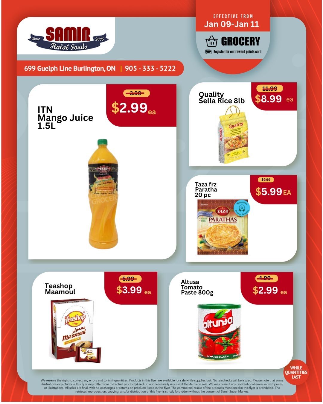 Samir Supermarket Flyer January 9 to 11
