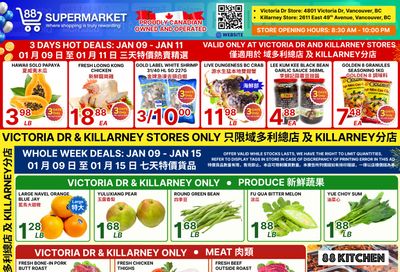 88 Supermarket Flyer January 9 to 15