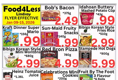 Food 4 Less (Lindsay) Flyer January 9 to 15