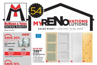 McMunn & Yates Building Supplies Flyer January 15 to 28