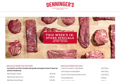 Denninger's Weekly Specials January 14 to 20