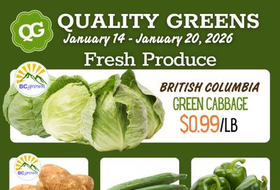 Quality Greens Flyer January 14 to 20