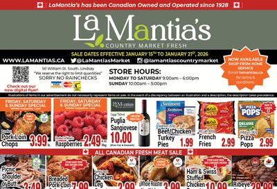 LaMantia's Flyer January 15 to 21