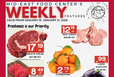 Mid-East Food Centre Flyer January 15 to 21