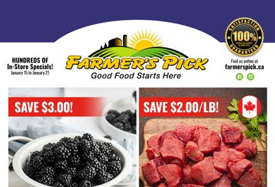 Farmer's Pick Flyer January 15 to 21