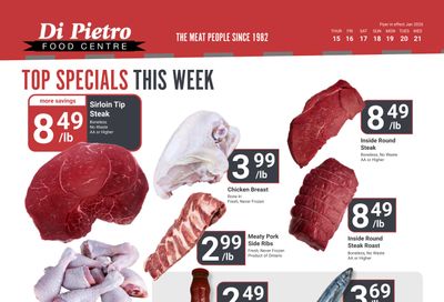 Di Pietro Food Centre Flyer January 15 to 21