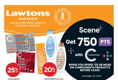 Lawtons Drugs (NB, NL, PE) Flyer January 16 to 22