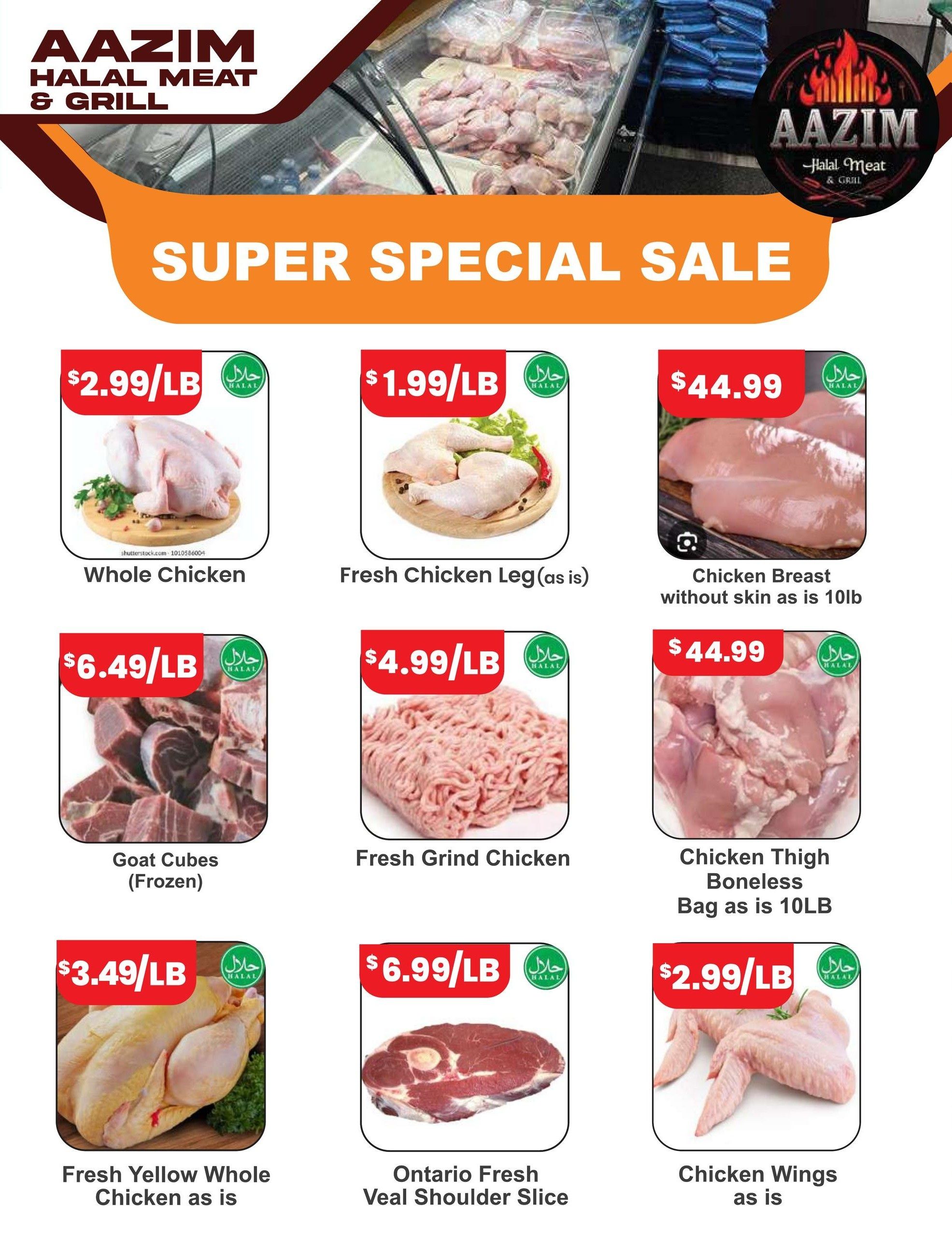 Aazim Halal Meat & Grill Flyer January 15 to 21