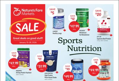 Nature's Fare Markets Flyer January 15 to 28