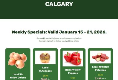 H&W Produce Flyer January 15 to 21