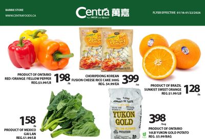Centra Foods (Barrie) Flyer January 16 to 22