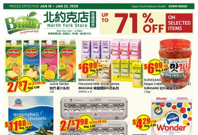 Btrust Supermarket (North York) Flyer January 16 to 22