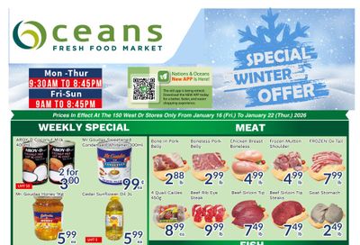 Oceans Fresh Food Market (Brampton) Flyer January 16 to 22