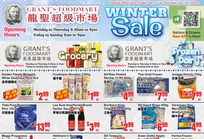 Grant's Food Mart Flyer January 16 to 22