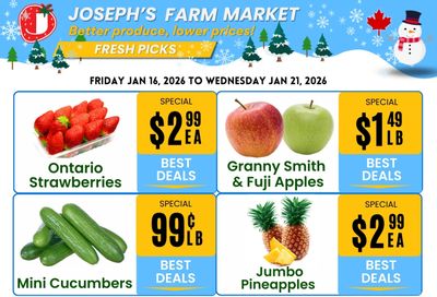 Joseph's Farm Market Flyer January 16 to 21