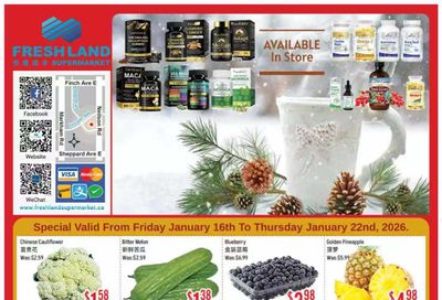 FreshLand Supermarket Flyer January 16 to 22