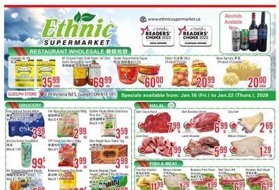 Ethnic Supermarket (Guelph) Flyer January 16 to 22