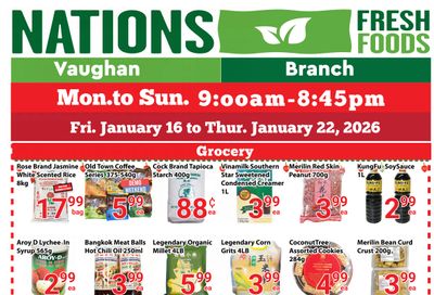 Nations Fresh Foods (Vaughan) Flyer January 16 to 22