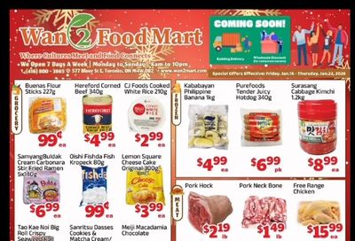 Wan 2 Food Mart Flyer January 16 to 22
