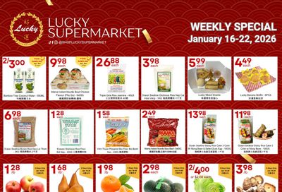 Lucky Supermarket (Edmonton) Flyer January 16 to 22