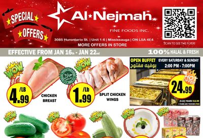 Alnejmah Fine Foods Inc. Flyer January 16 to 22