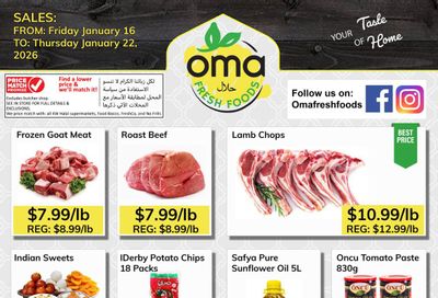 Oma Fresh Foods Flyer January 16 to 22