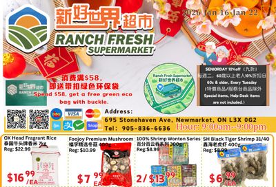 Ranch Fresh Supermarket Flyer January 16 to 22