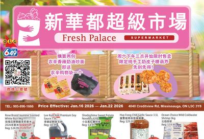 Fresh Palace Supermarket Flyer January 16 to 22