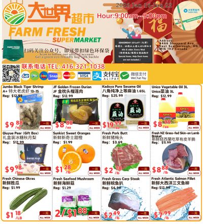 Farm Fresh Supermarket Flyer January 16 to 22