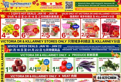 88 Supermarket Flyer January 16 to 22