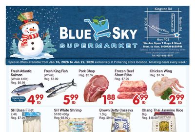 Blue Sky Supermarket (Pickering) Flyer January 16 to 22