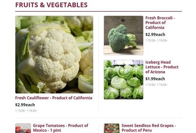 Mike Dean Local Grocer Flyer January 15 to 22