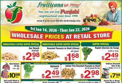 Fruiticana (Chestermere) Flyer January 16 to 22