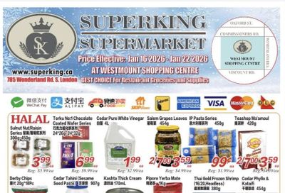 Superking Supermarket (London) Flyer January 16 to 22