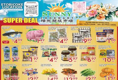 Sunny Foodmart (Etobicoke) Flyer January 16 to 22