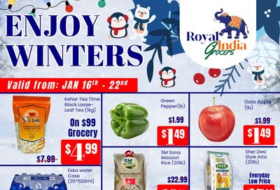 Royal India Grocers Flyer January 16 to 22